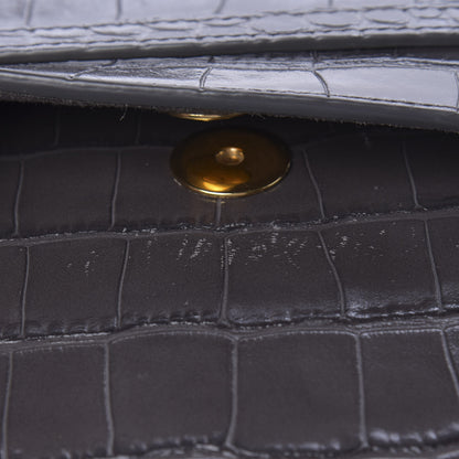 Celine Calfskin Crocodile Embossed Nano Belt Bag Grey 8 of 11