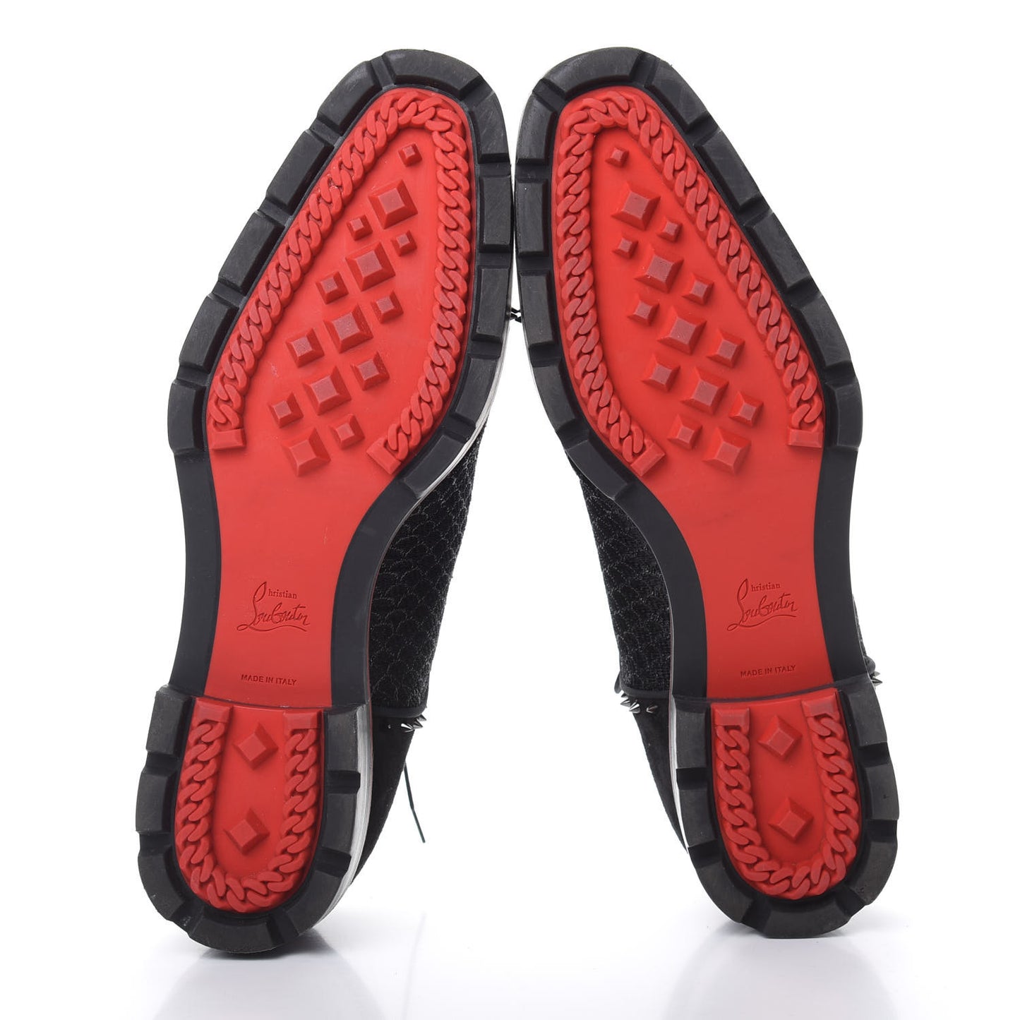 Suede Calfskin Spikes Champignac Mens Flat Oxfords 44 Black