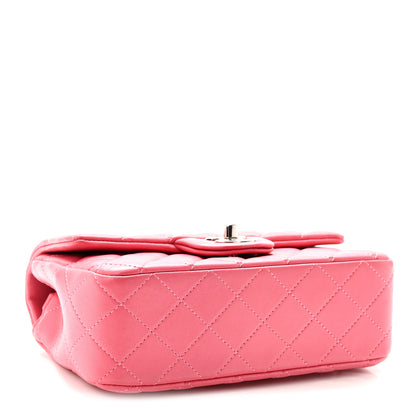 Chanel Lambskin Quilted Mini Rectangular Flap Pink 4 of 10