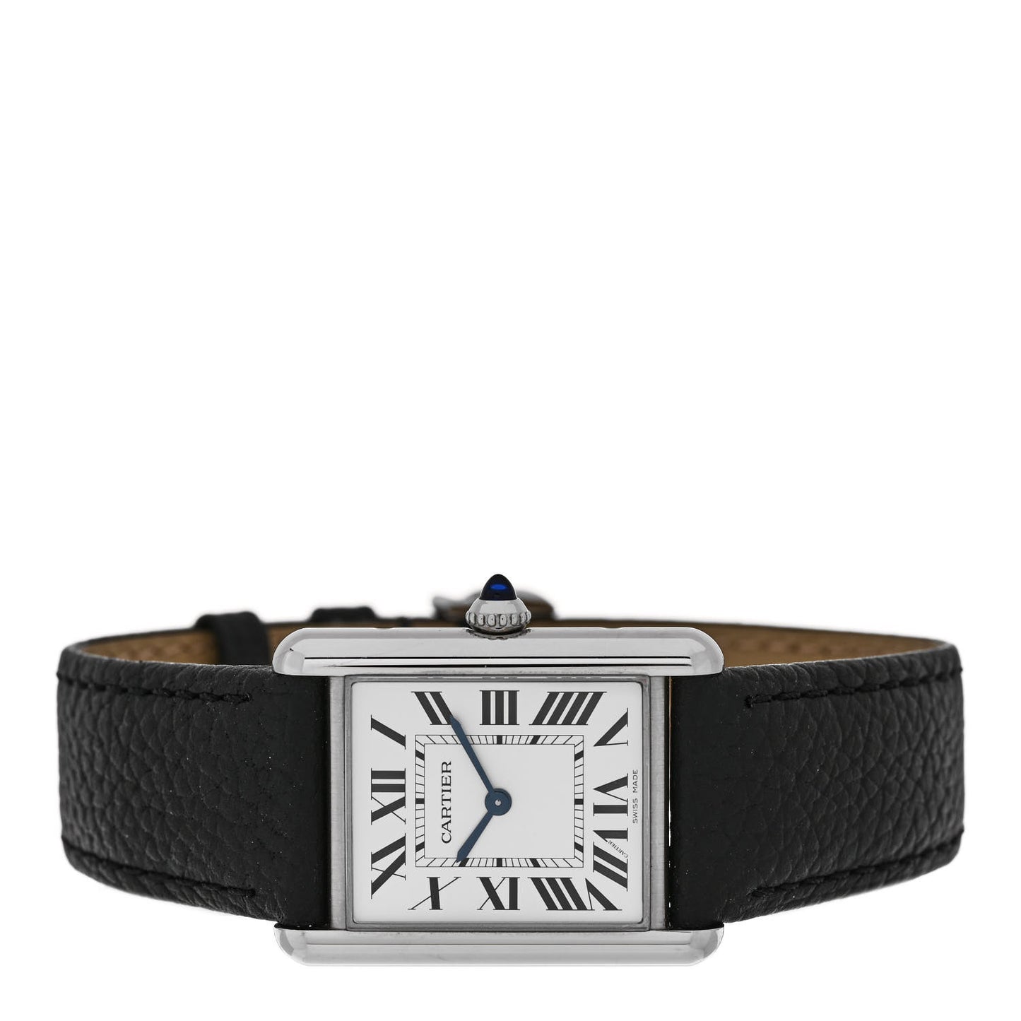 Stainless Steel Calfskin 25mm Must de Cartier Tank Quartz Watch