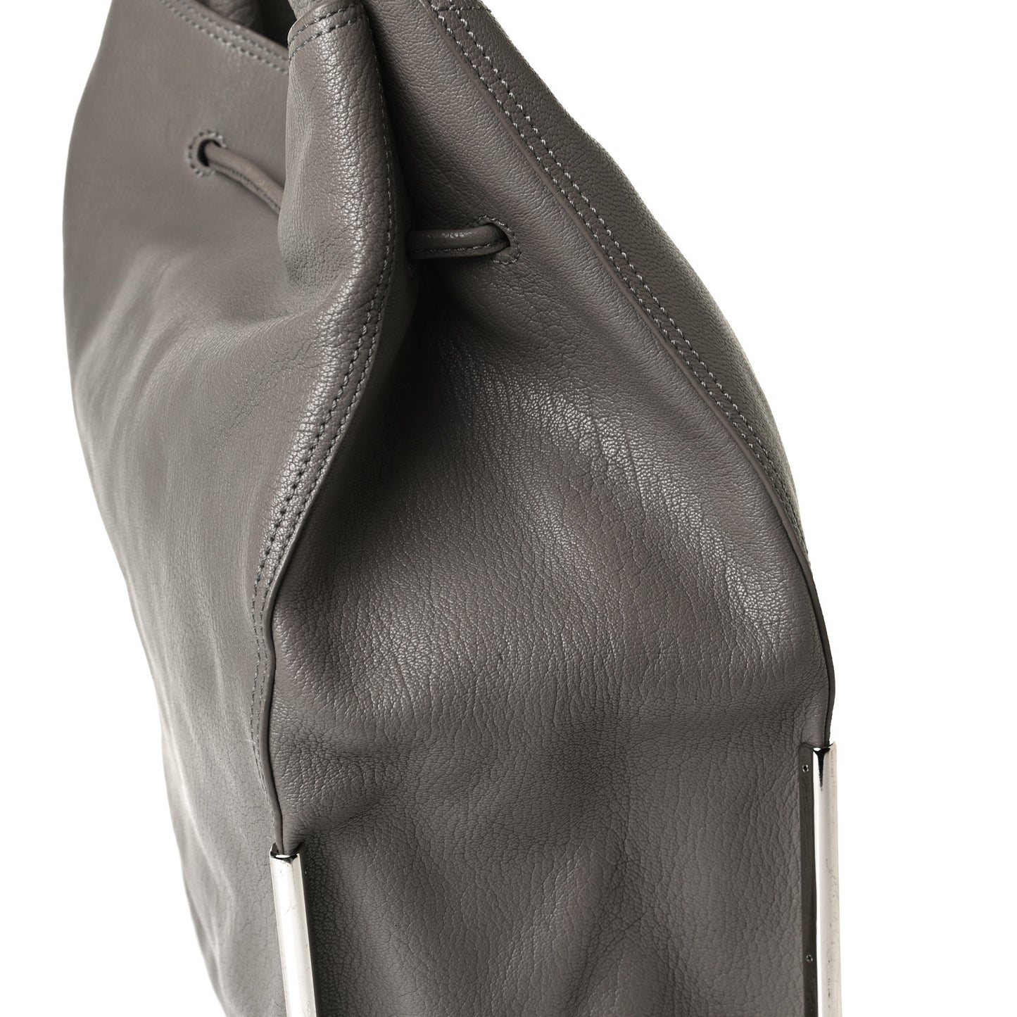 Calfskin Scout Drawstring Hobo Pebble