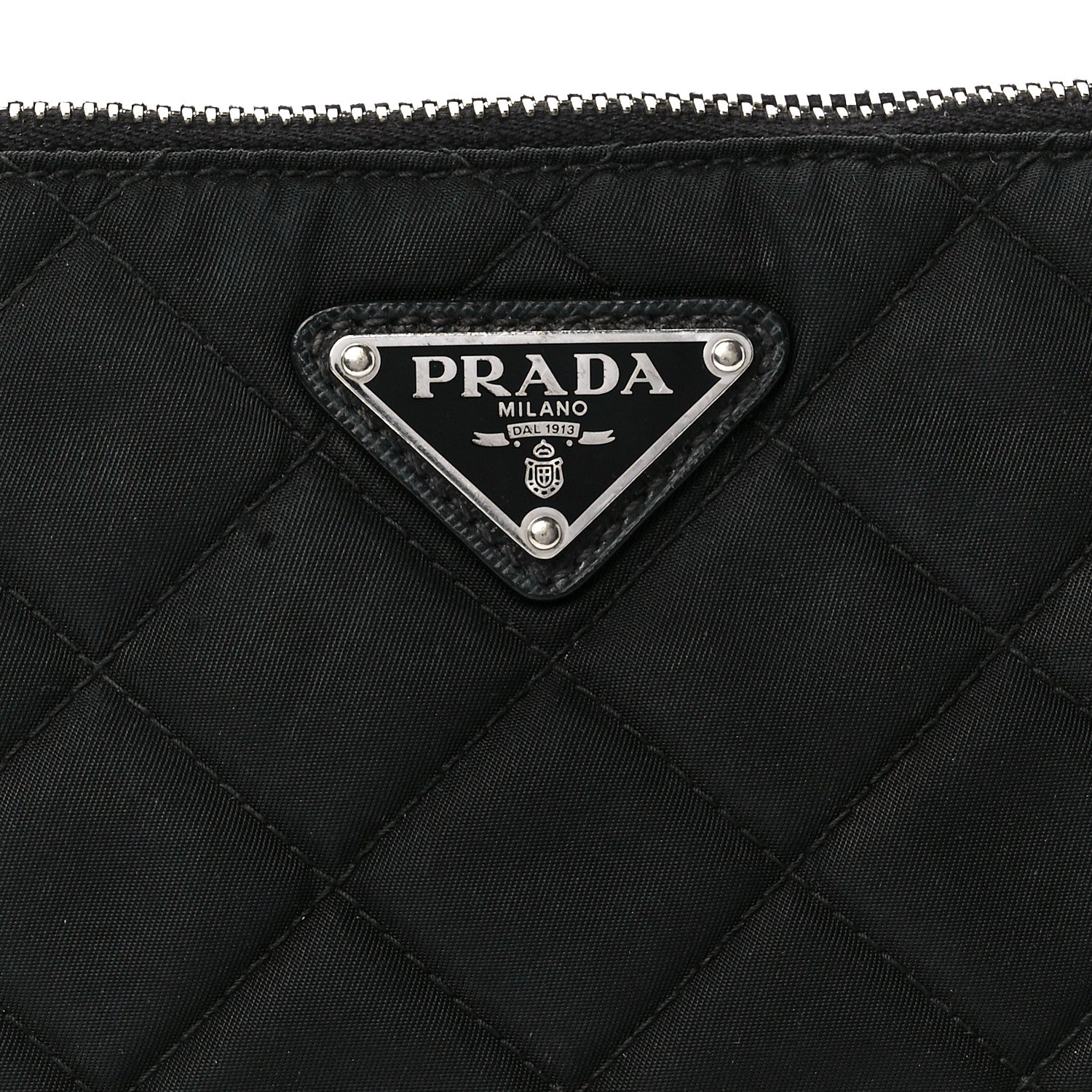 Prada Nylon Tessuto Impuntu Quilted Crossbody Bag Black 8 of 11