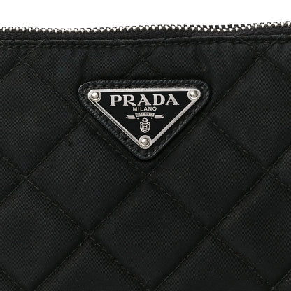 Prada Nylon Tessuto Impuntu Quilted Crossbody Bag Black 8 of 11