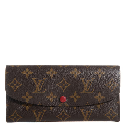 Louis Vuitton Monogram Emilie Wallet Rouge 1 of 8