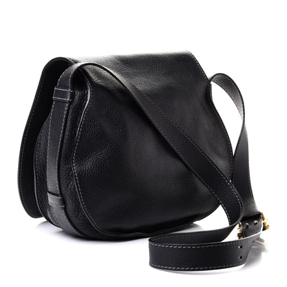 Chloe Calfskin Medium Marcie Round Crossbody Bag Black 3 of 11