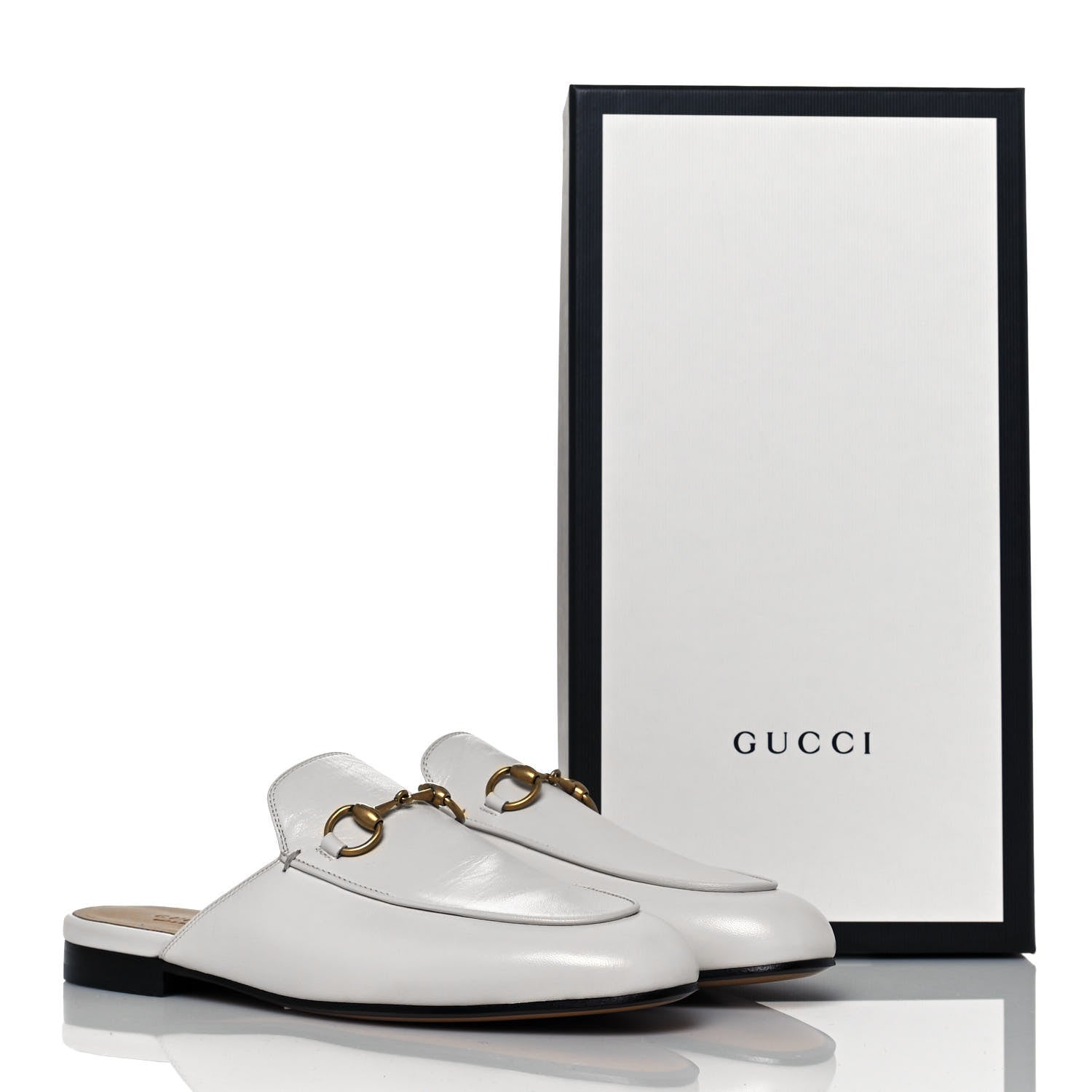 Gucci Malaga Kid Womens Princetown Slippers 37 Mystic White 9 of 9