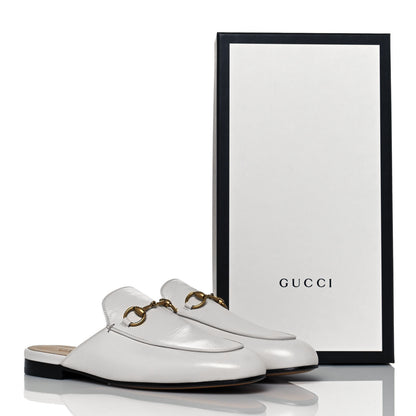 Gucci Malaga Kid Womens Princetown Slippers 37 Mystic White 9 of 9