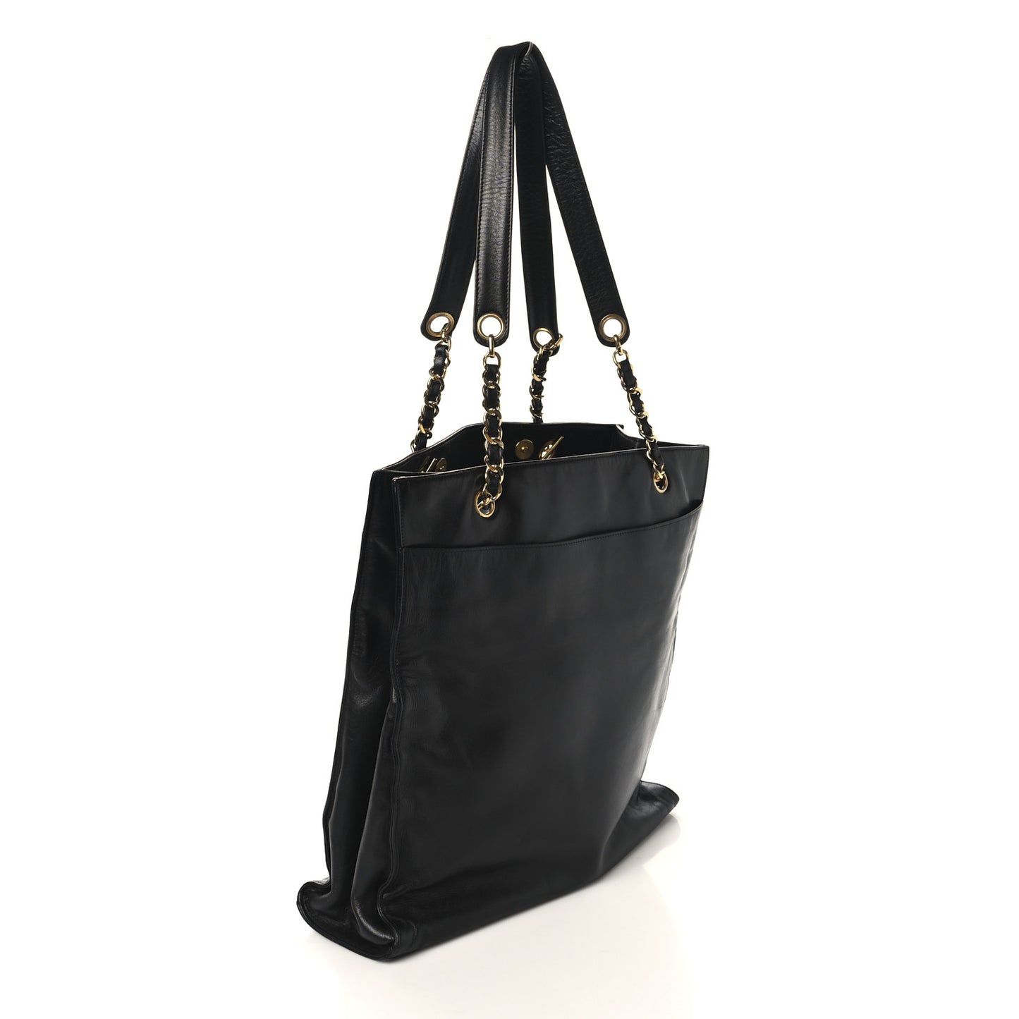Lambskin CC Shoulder Bag Black
