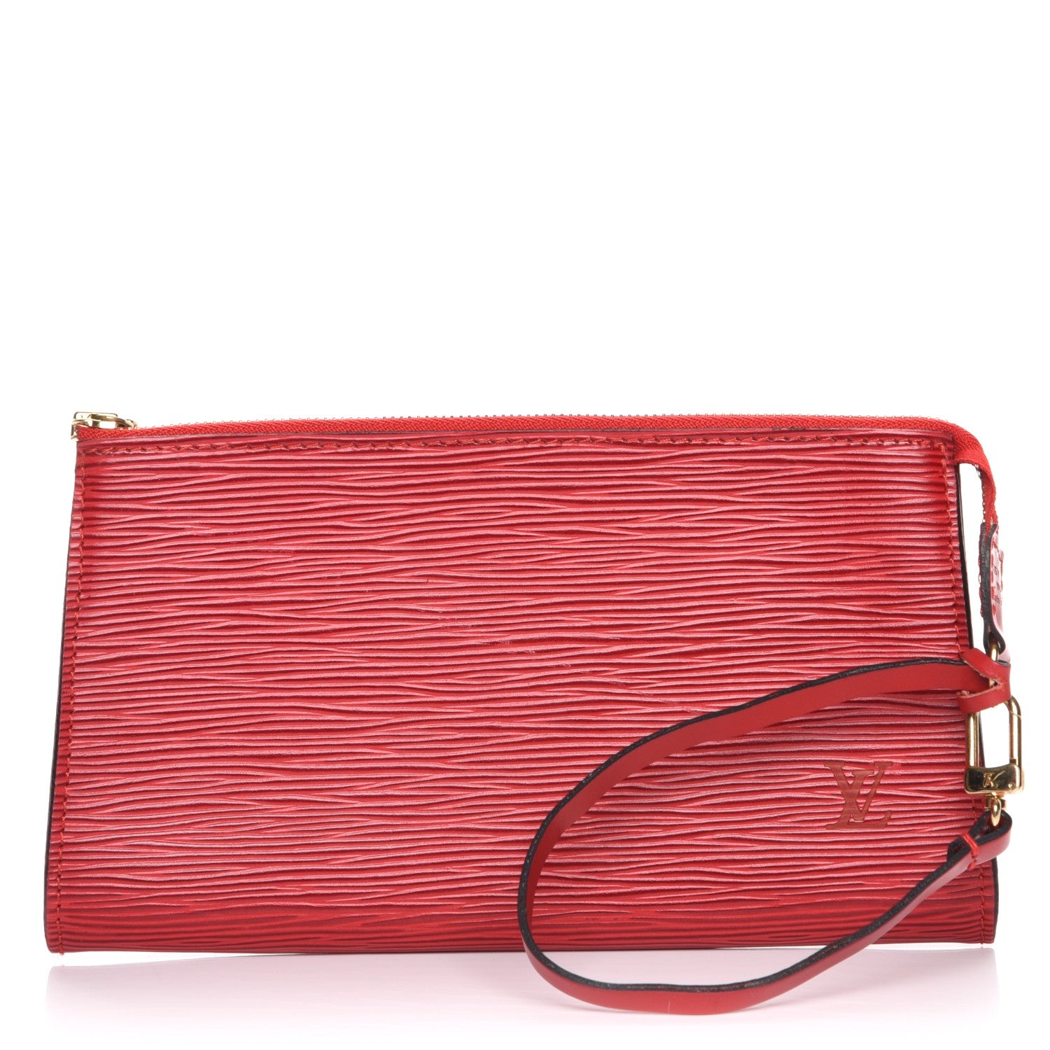 Louis Vuitton Epi Pochette Accessories 21 Castillan Red 1 of 8