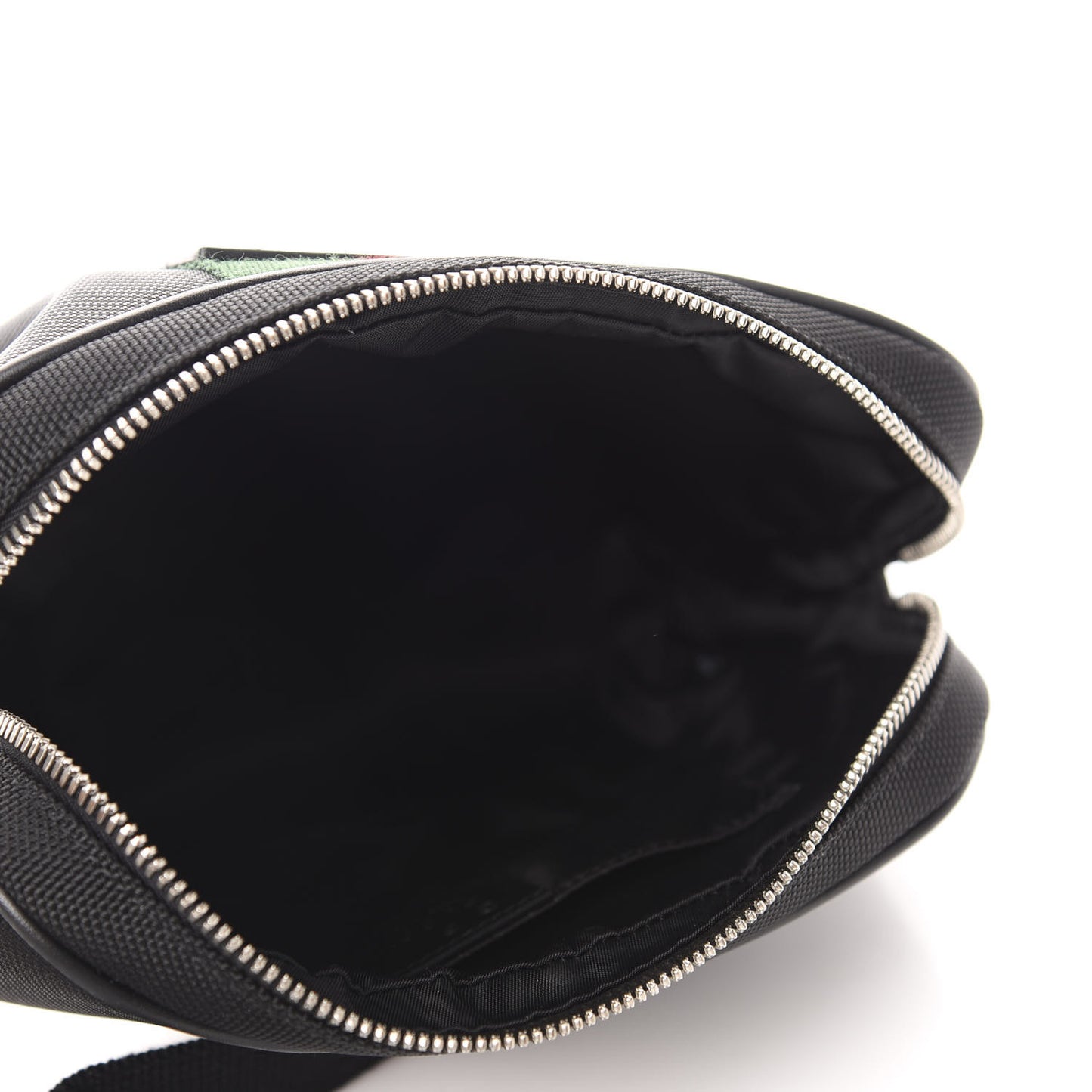 Canvas Web Slim Belt Bag Black