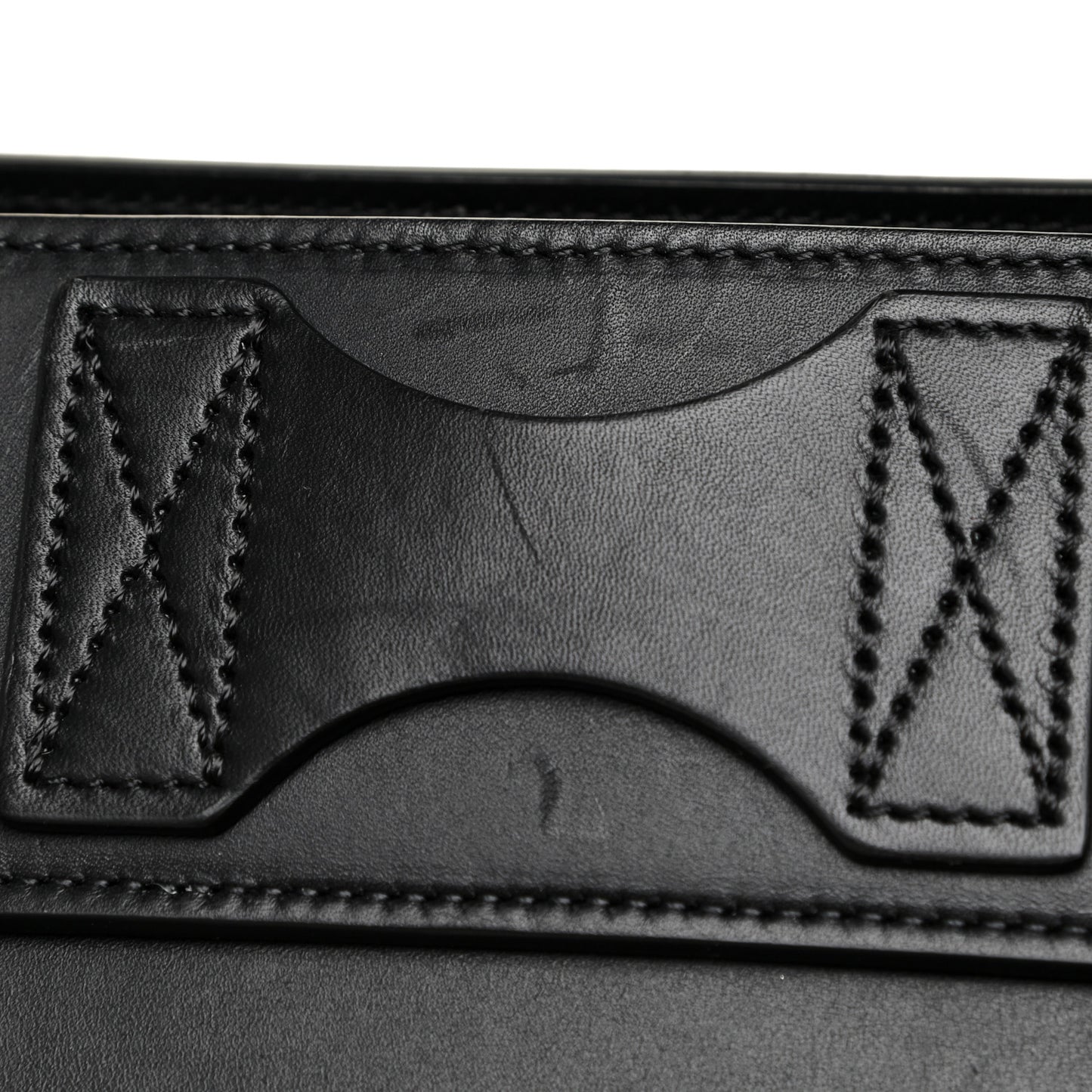 Satin Calfskin Mini Tri-Color Luggage Dark Grey