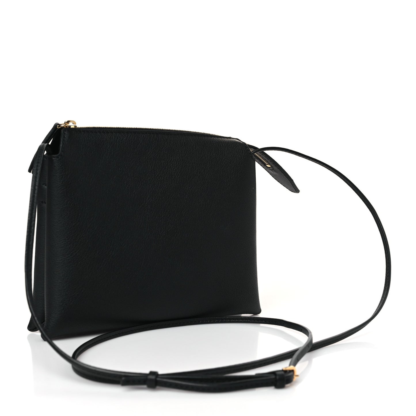 Grained Calfskin Mini Nu Twin Bag Black