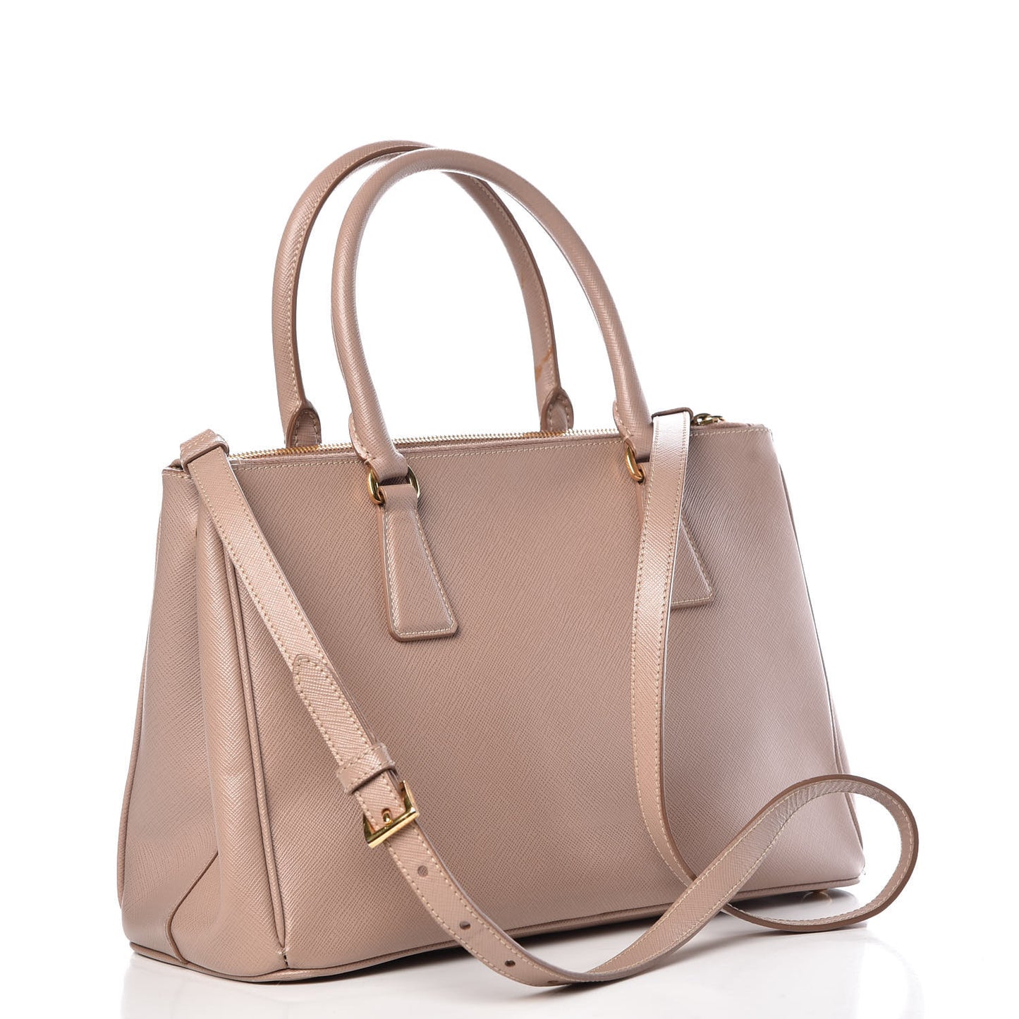 Saffiano Small Galleria Double Zip Tote Cammeo