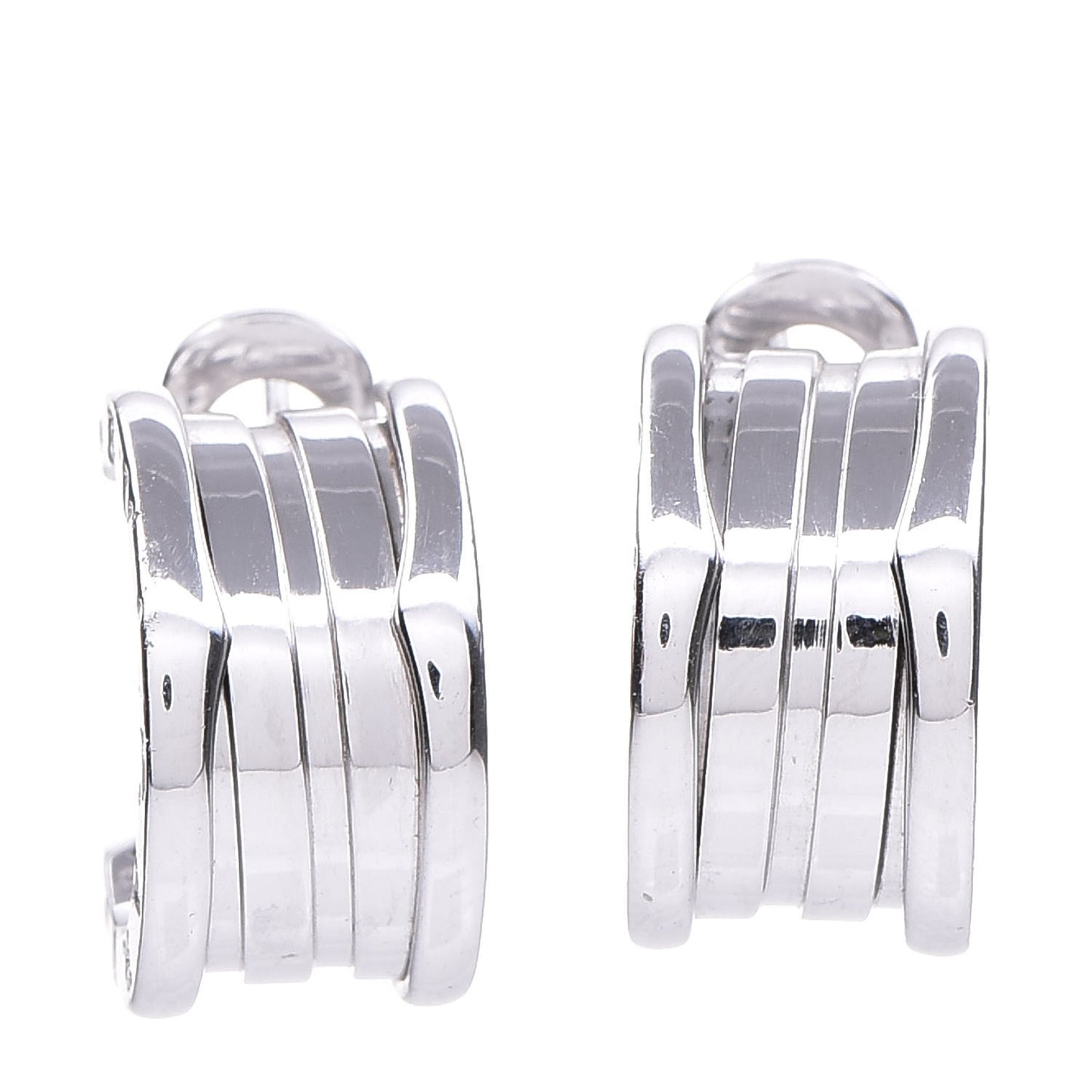 18K White Gold B.Zero1 Hoop Earrings