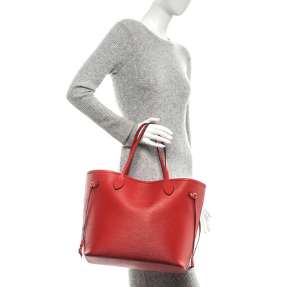 Louis Vuitton Epi Neverfull MM Coquelicot 2 of 11