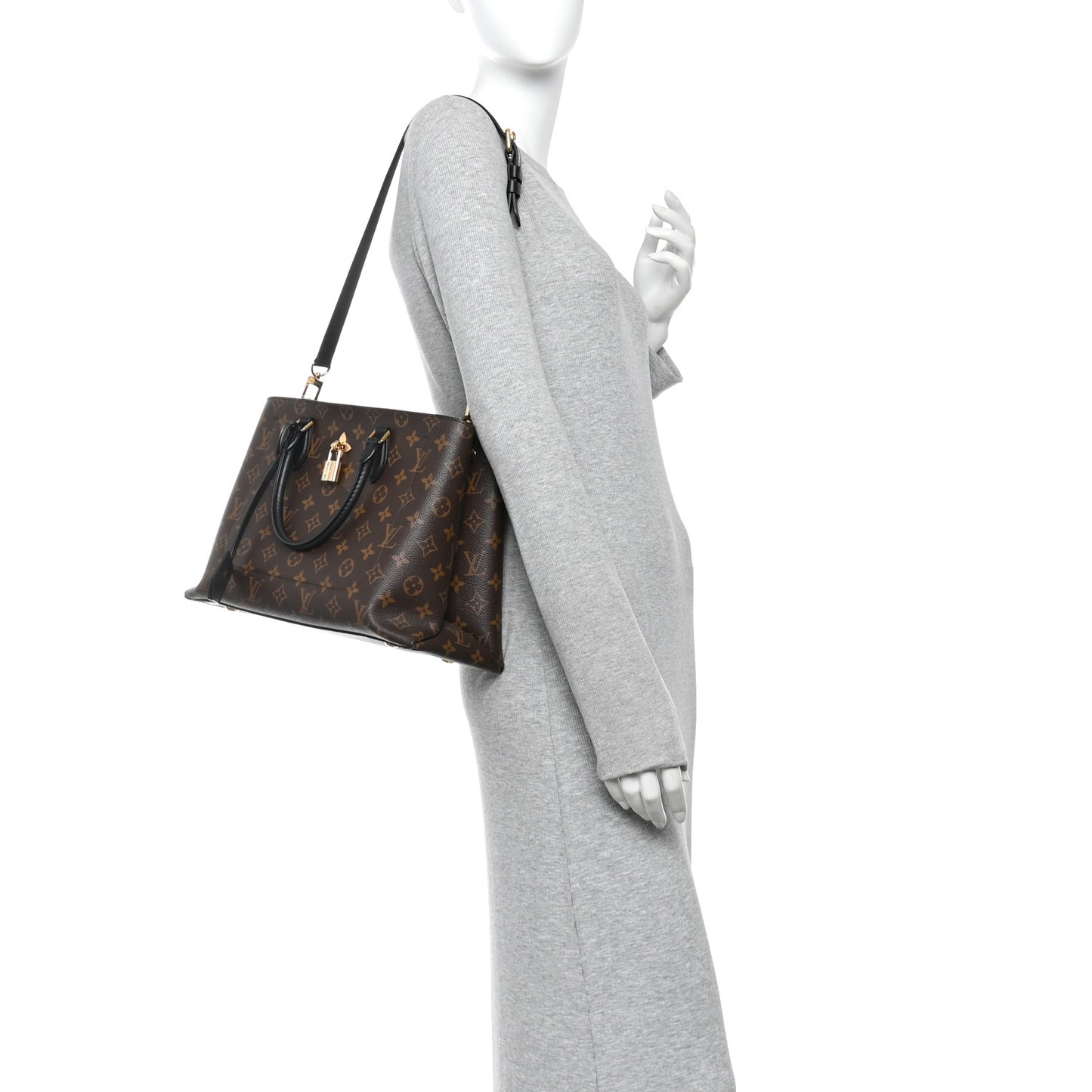 Monogram Flower Tote Black