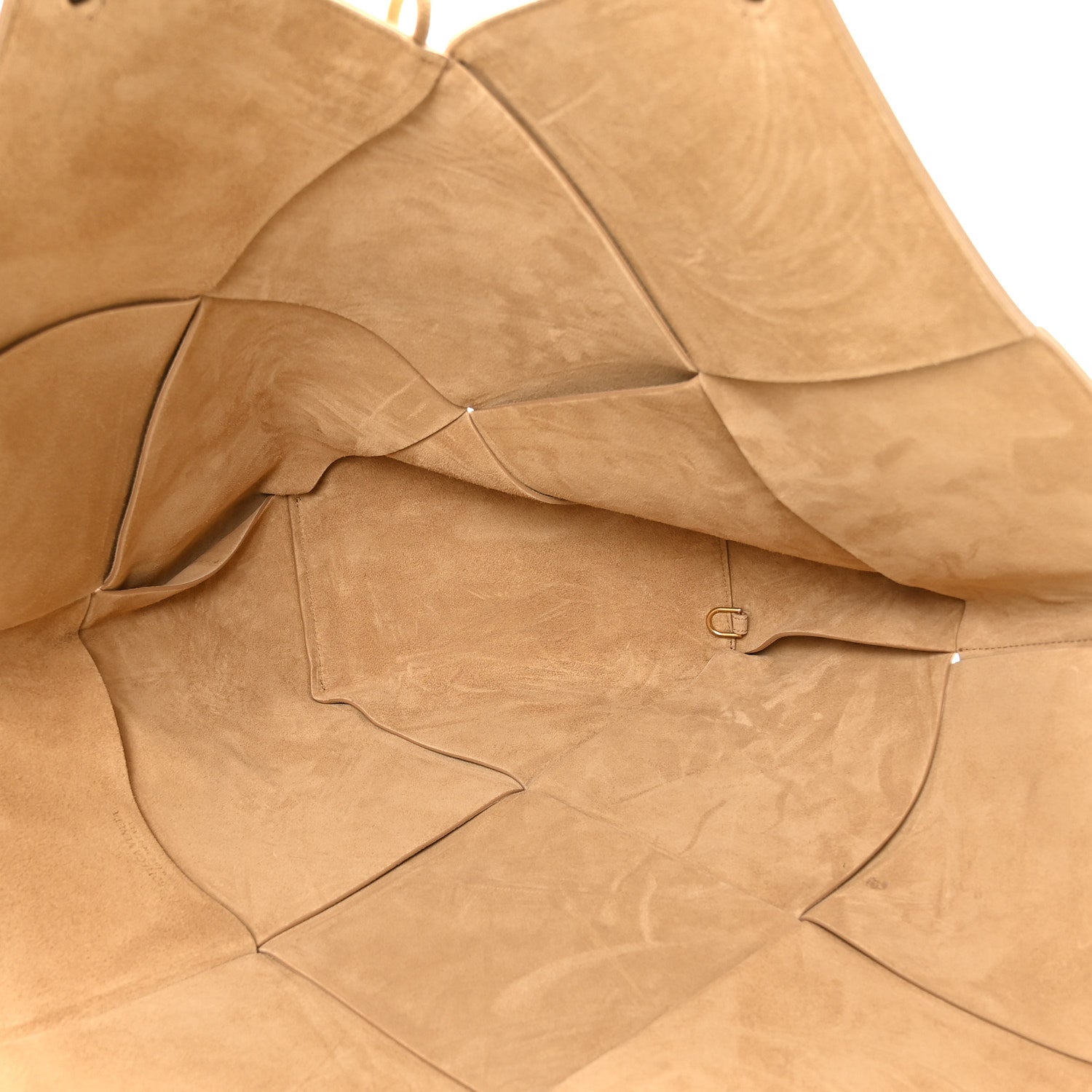 Bottega Veneta Suede Maxi Intrecciato Tote Cane Sugar Tapioca 5 of 9