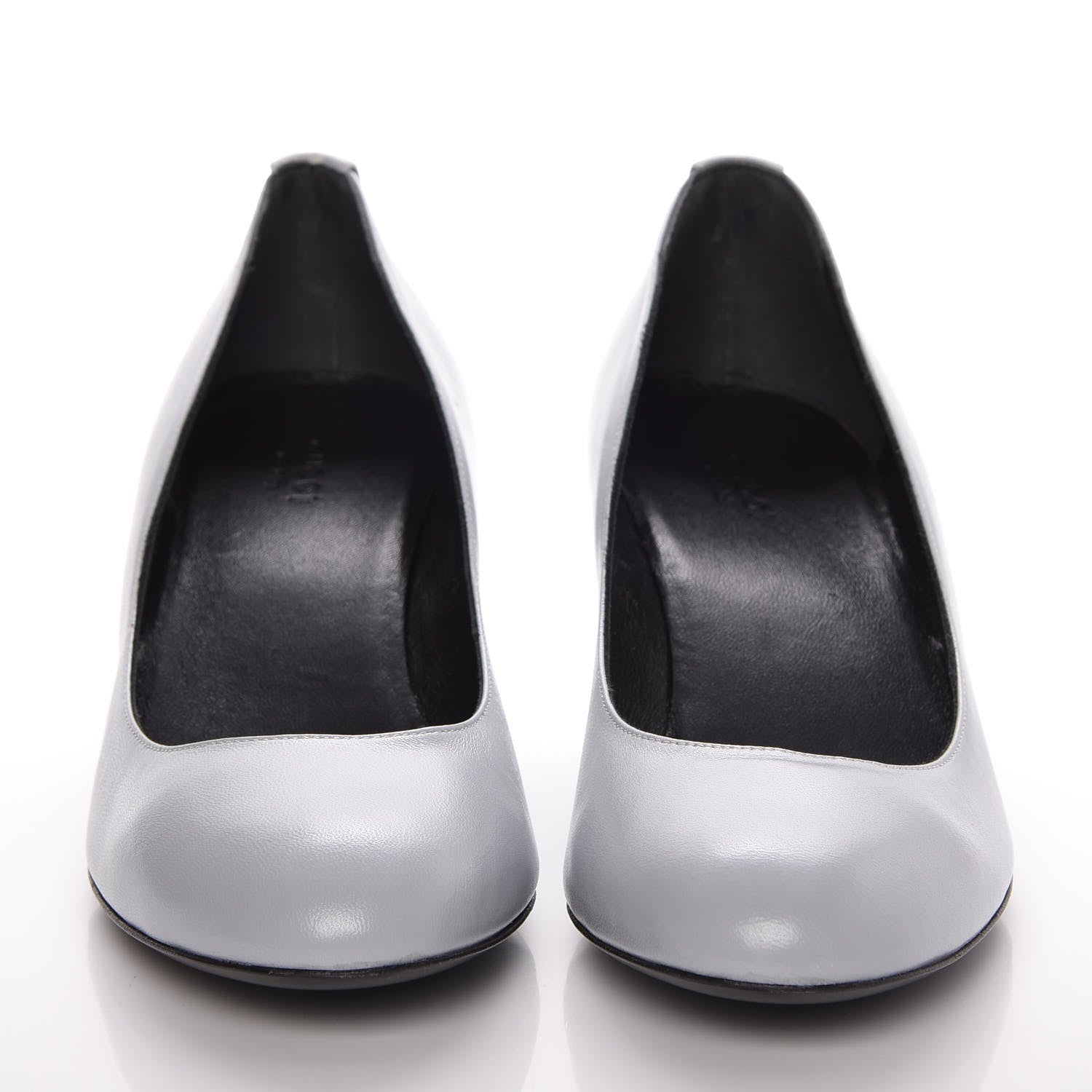Gucci Nappa Wedge Pumps 37 Light Blue 2 of 9