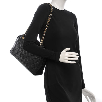 Chanel Lambskin Quilted Shoulder Bag Black 2 of 8