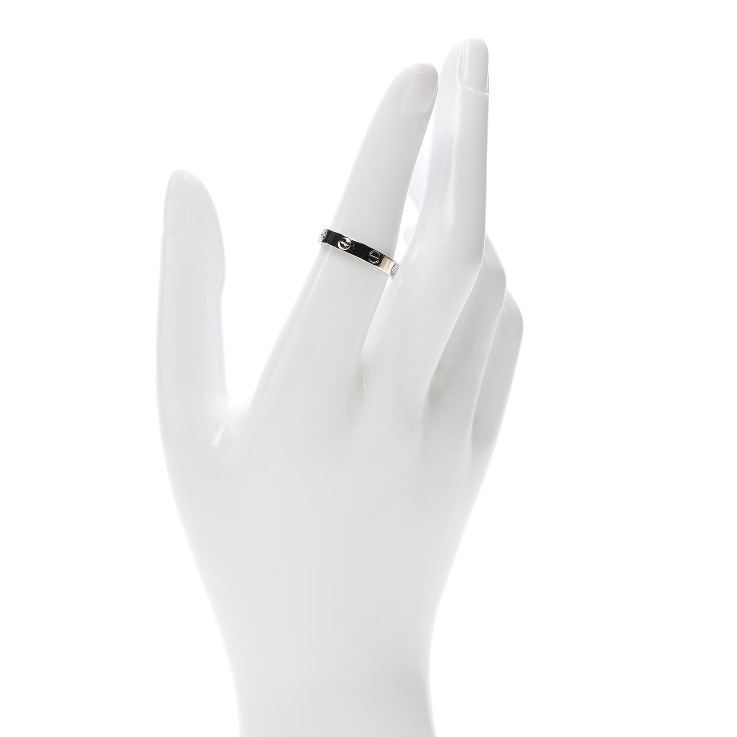 Platinum 3.5mm LOVE Wedding Band Ring 54 6.75