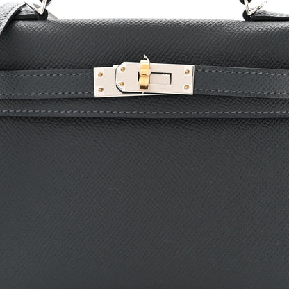 Hermes Epsom Mini Kelly Sellier 20 Gris Misty 8 of 11