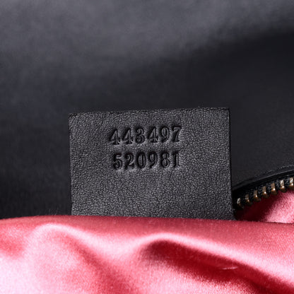 Gucci Velvet Matelasse Small GG Marmont Shoulder Bag Black 9 of 12
