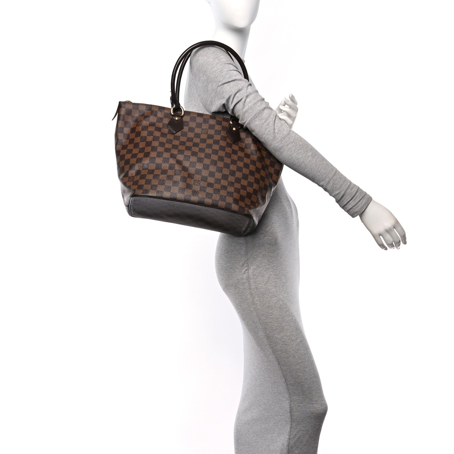 Louis Vuitton Damier Ebene Saleya MM 2 of 10