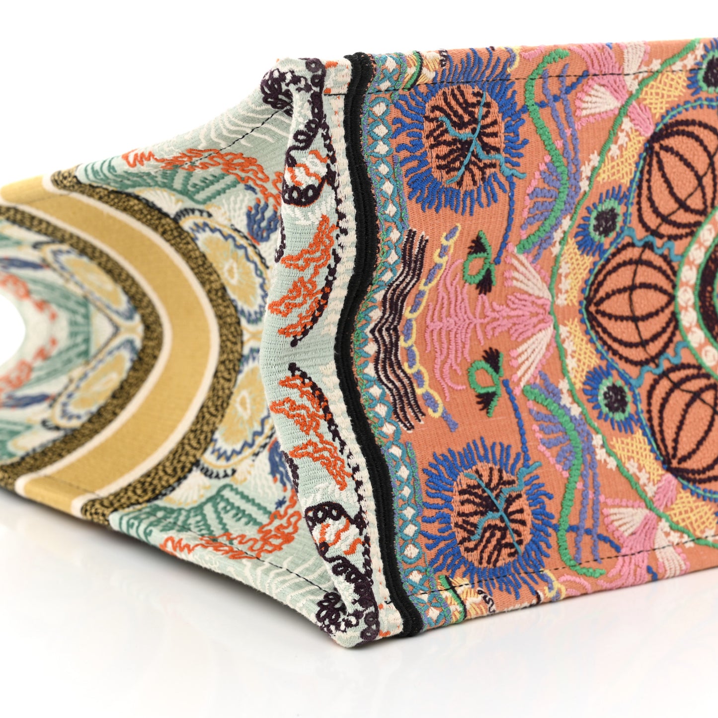 Canvas Embroidered Large In Lights Book Tote Multicolor