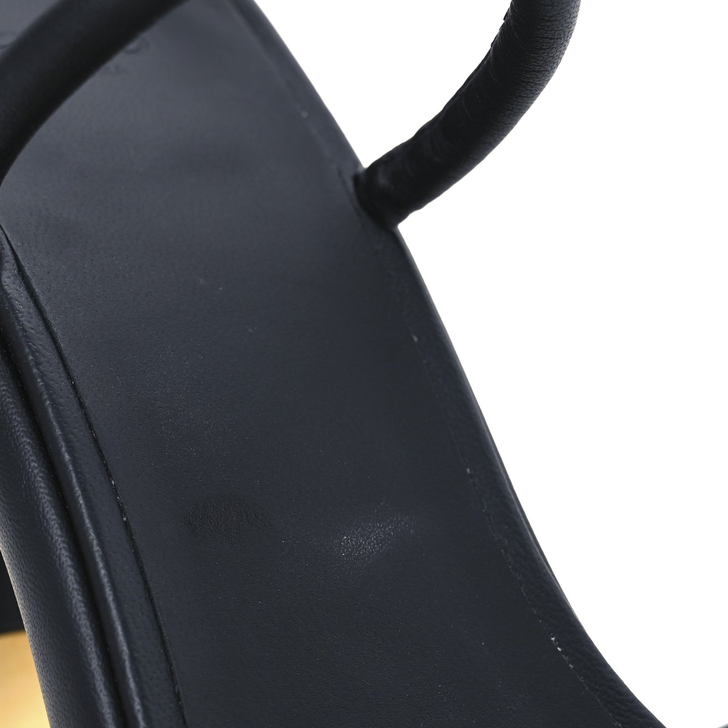 Nappa Baguette Ankle Strap 30/110mm Platform Sandals 38.5 Black
