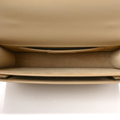 Saint Laurent Smooth Calfskin Medium Monogram Sunset Satchel Beige 4 of 7