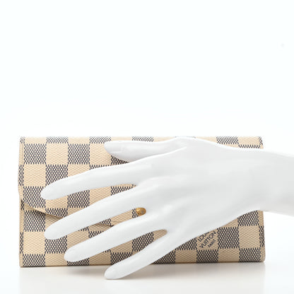 Louis Vuitton Damier Azur Emilie Wallet 2 of 11