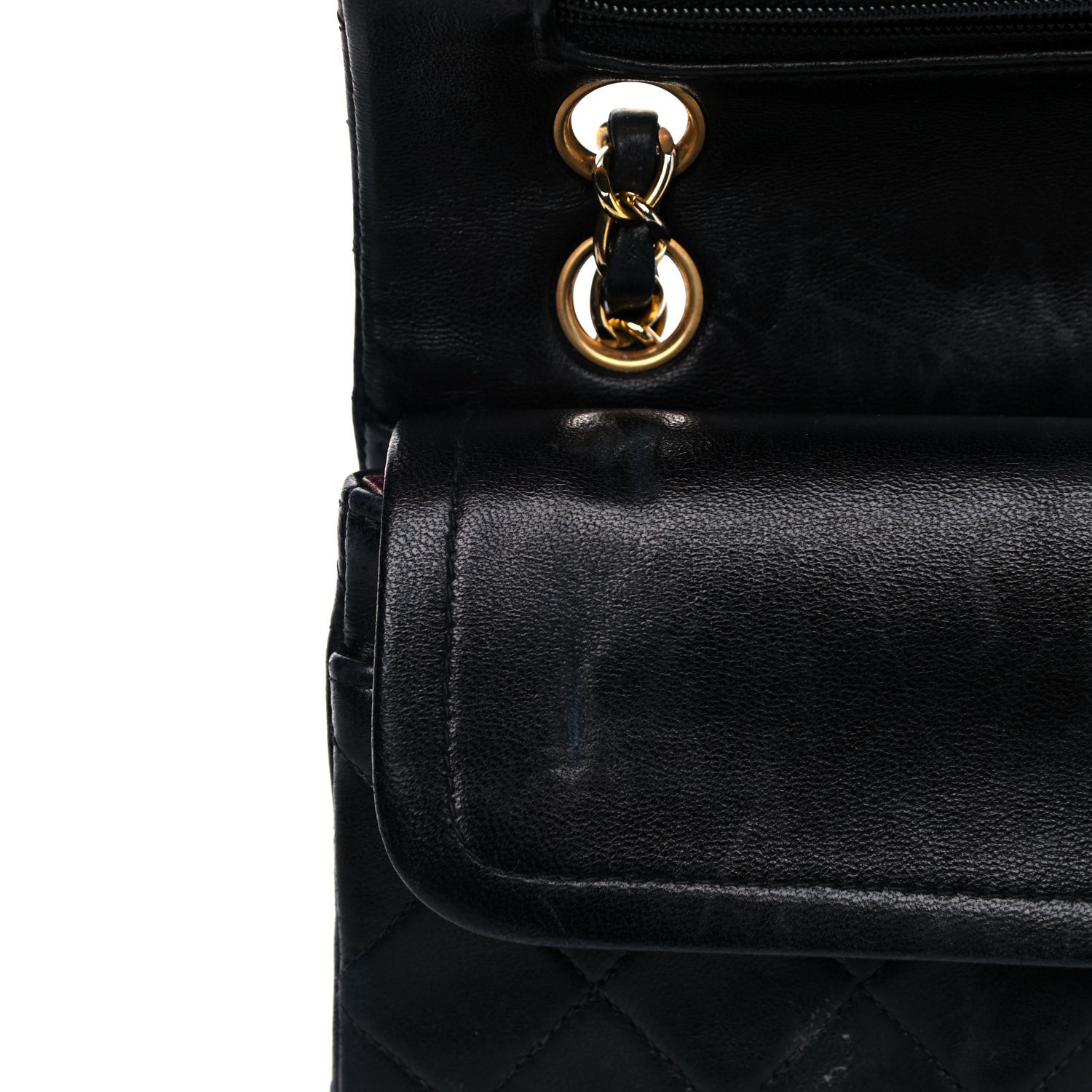 Chanel Lambskin Quilted Small Double Flap Black 22 of 25