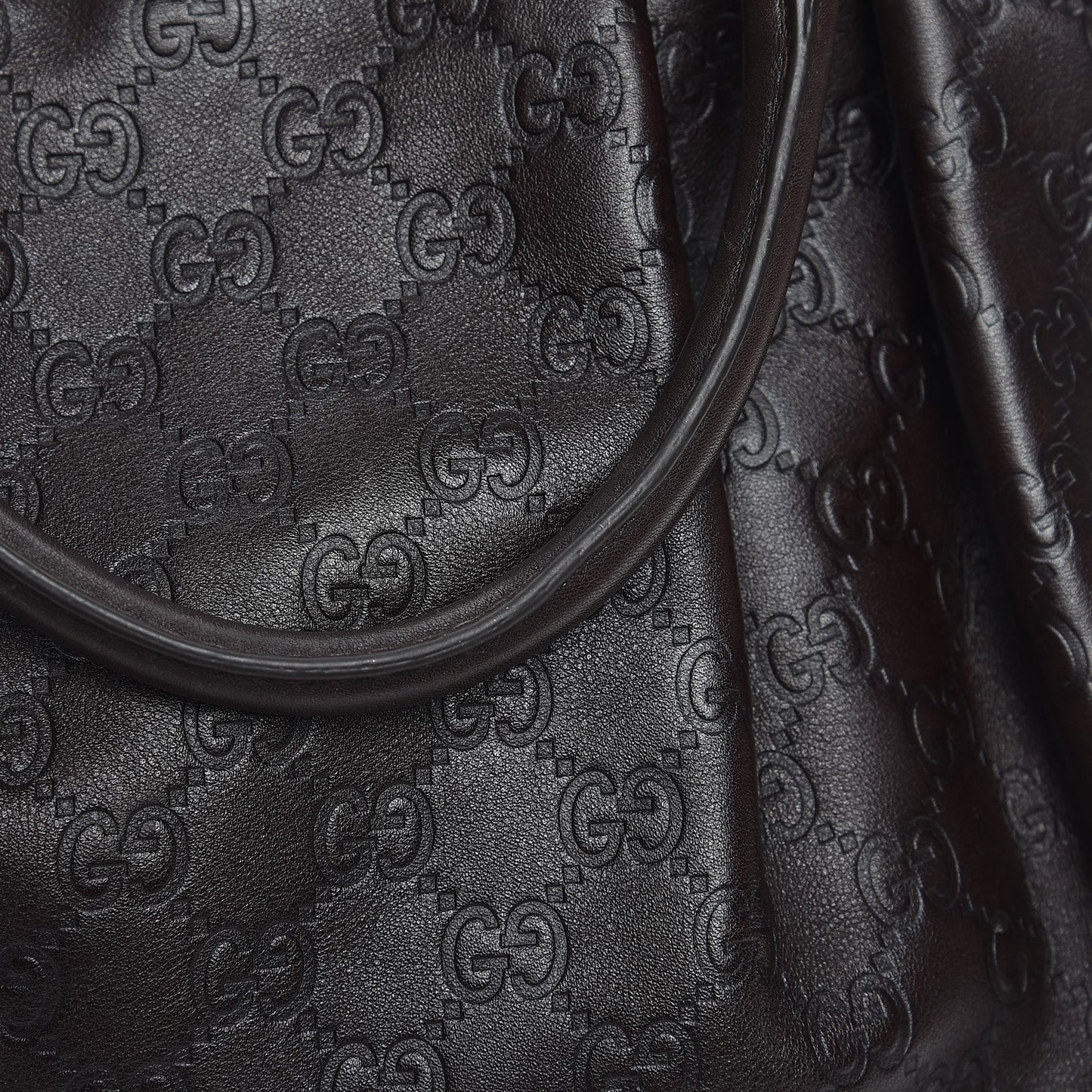 Guccissima Medium Sukey Tote Chocolate
