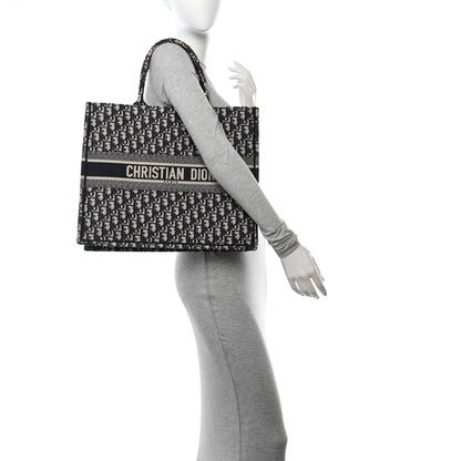 Christian Dior Oblique Large Book Tote Blue Multicolor 2 of 12