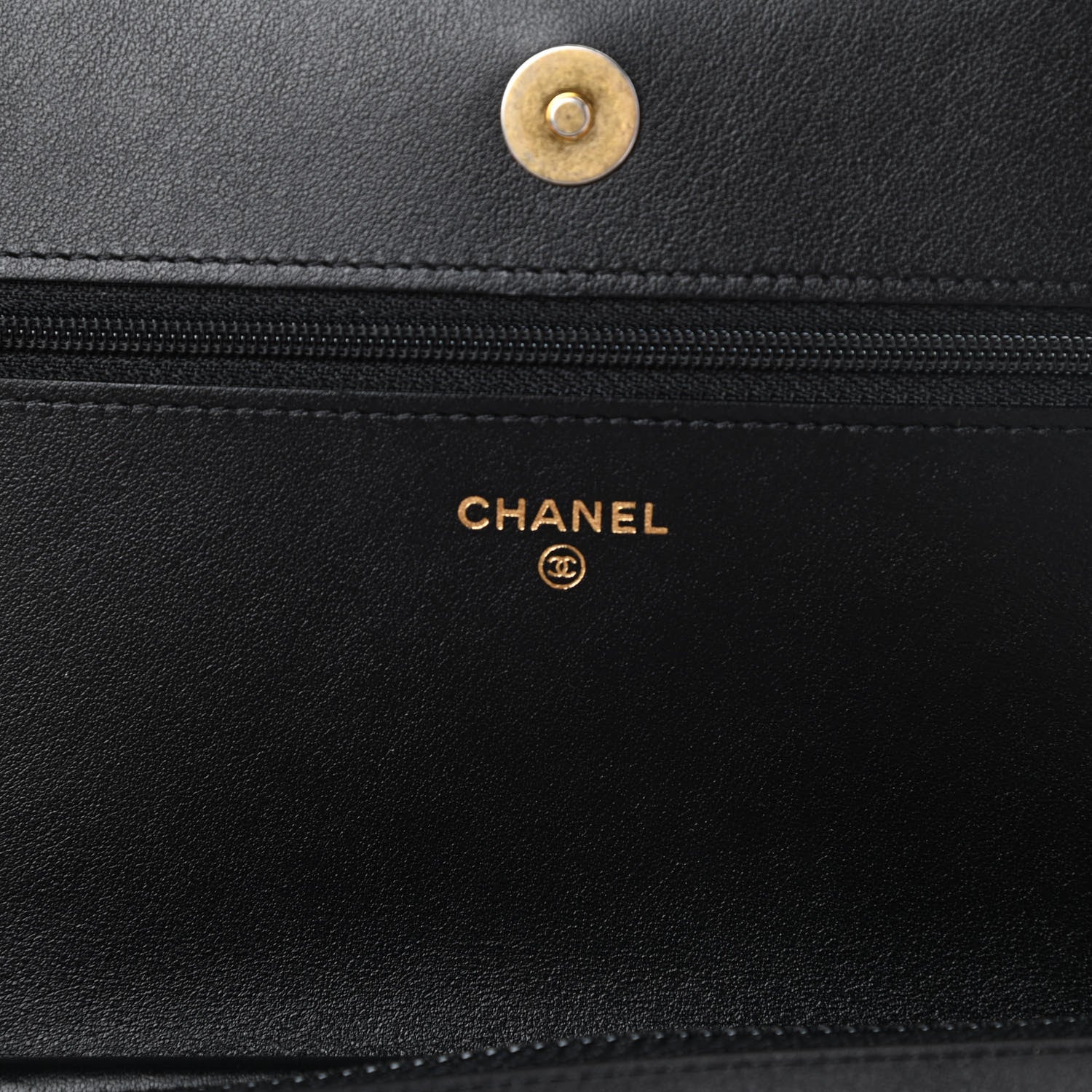 Chanel Caviar Quilted Boy Wallet On Chain WOC Black 6 of 13