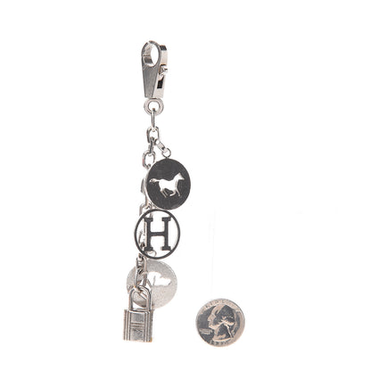 Hermes Palladium Breloque Bag Charm Silver 2 of 2