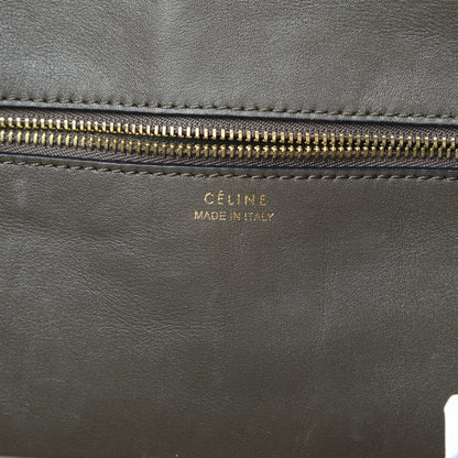 Celine Crocodile Embossed Nubuck Calfskin Small Tie Knot Tote Grey 6 of 21