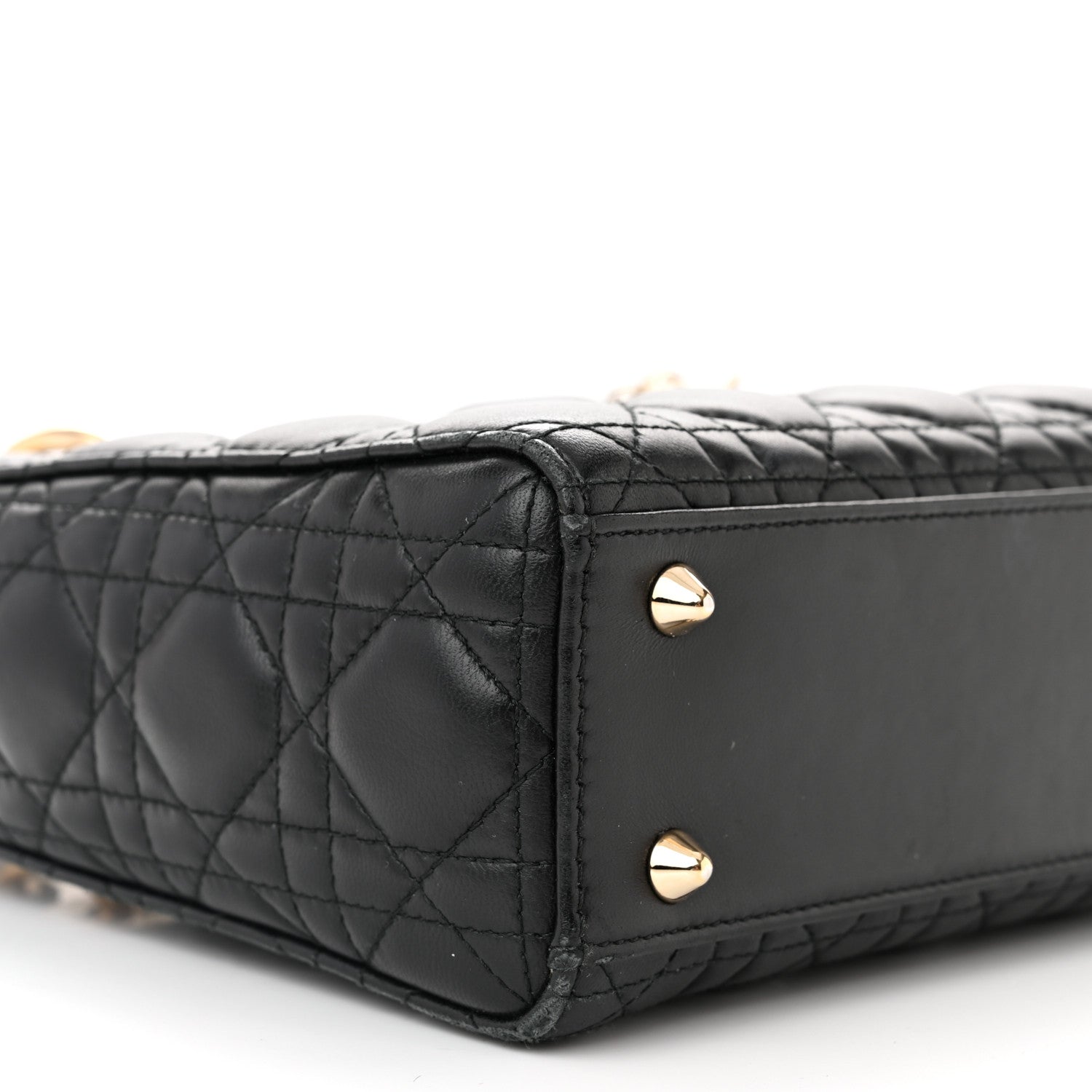 Christian Dior Lambskin Cannage Small Lucky Badges My Lady Dior Black 9 of 16