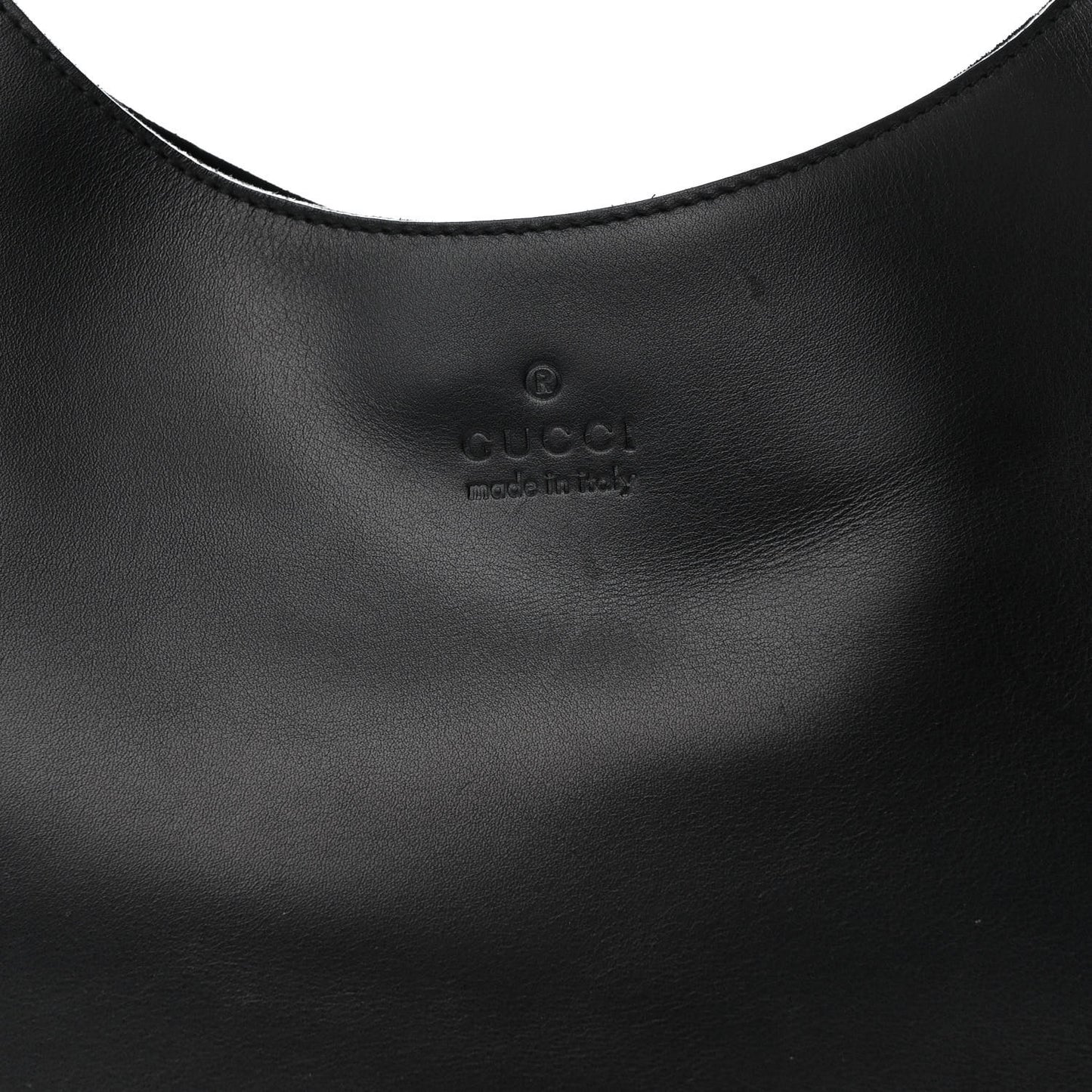 Calfskin Logo Hobo Bag Black
