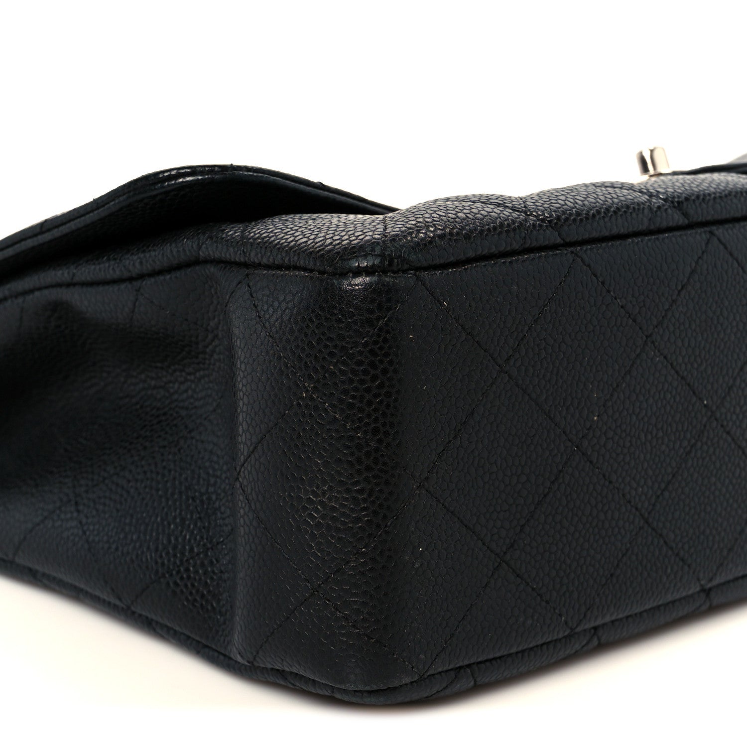 Chanel Caviar Quilted Jumbo Single Flap Black 10 of 12