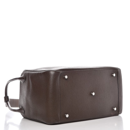 Hermes Taurillon Clemence Lindy 34 Chocolate 4 of 12
