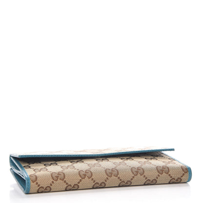 Gucci GG Plus Monogram Continental Flap Wallet Blue 4 of 8