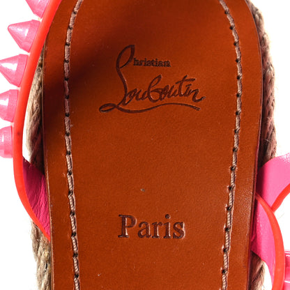 Christian Louboutin Patent Mafaldina 120 Wedge Sandals 41 Pink 8 of 8