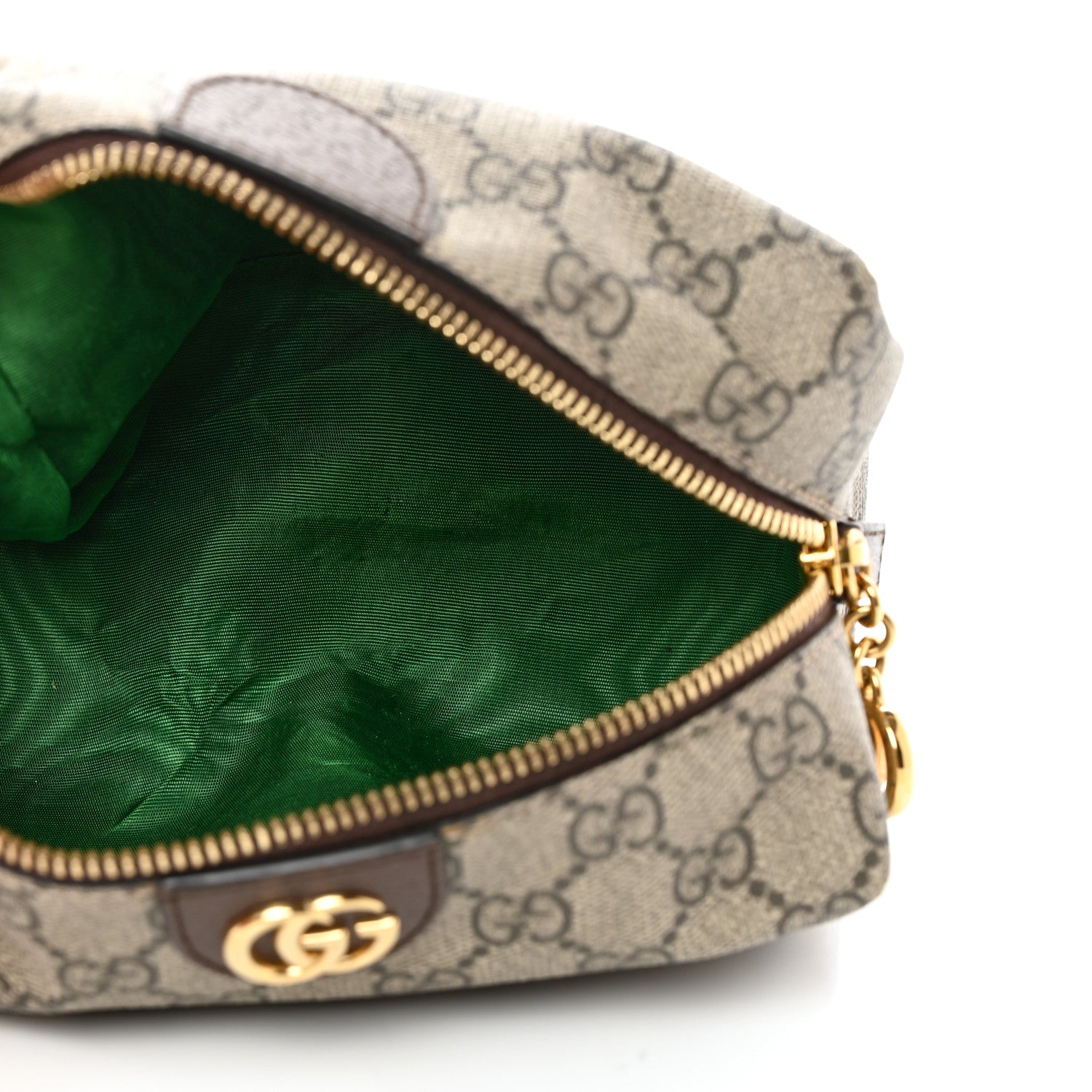 Gucci Soft GG Supreme Monogram Calfskin Medium Ophidia Cosmetic Case Beige Ebony New Acero 5 of 10