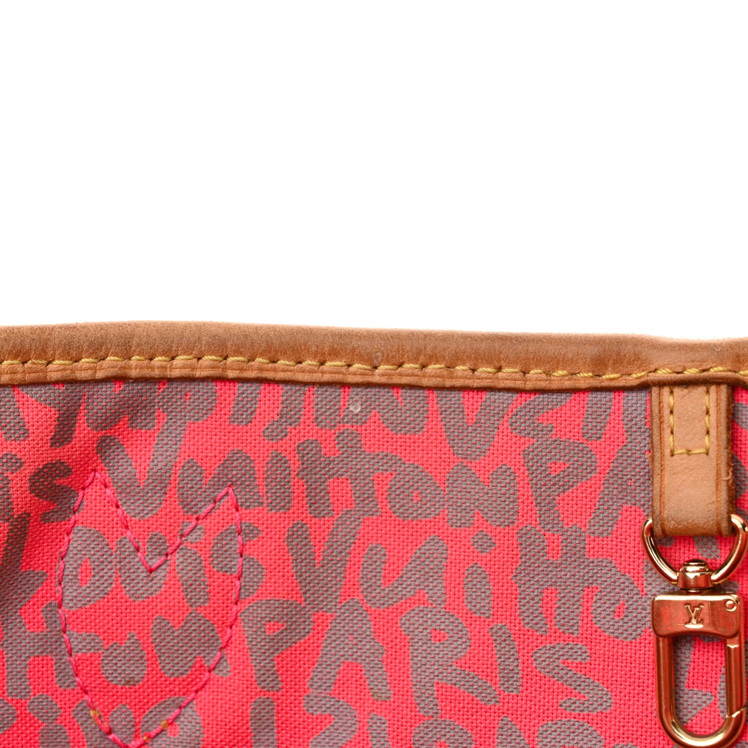 Louis Vuitton Monogram Graffiti Neverfull GM Fuchsia 14 of 28