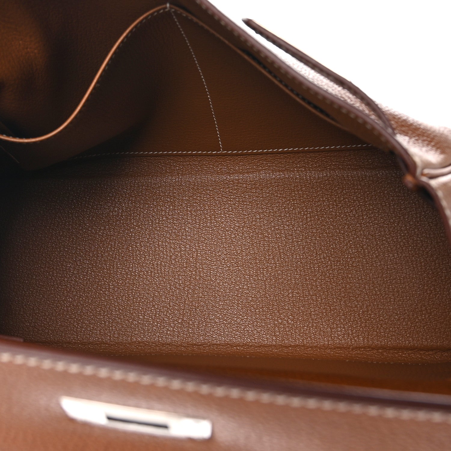 Hermes Barenia Faubourg Kelly Retourne 32 Fauve 5 of 12