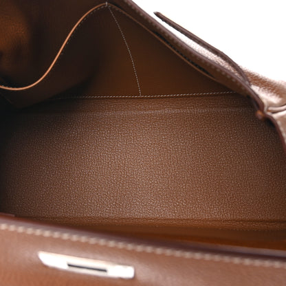 Hermes Barenia Faubourg Kelly Retourne 32 Fauve 5 of 12