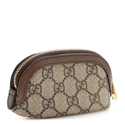 Gucci GG Supreme Monogram Web Ophidia Dome Key Pouch Beige New Acero 3 of 9