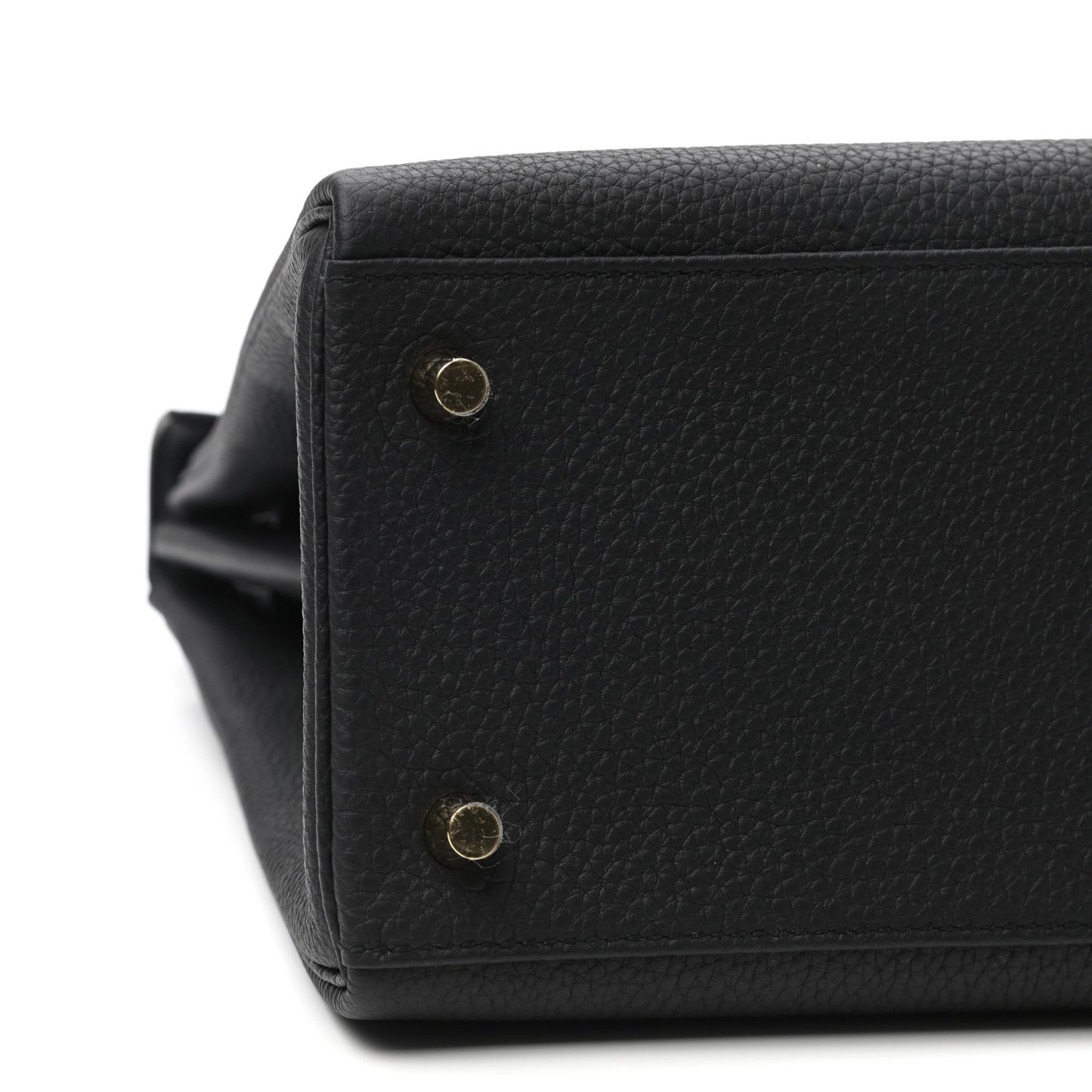 Togo Matte Porosus Crocodile Kelly Retourne Touch 28 Black