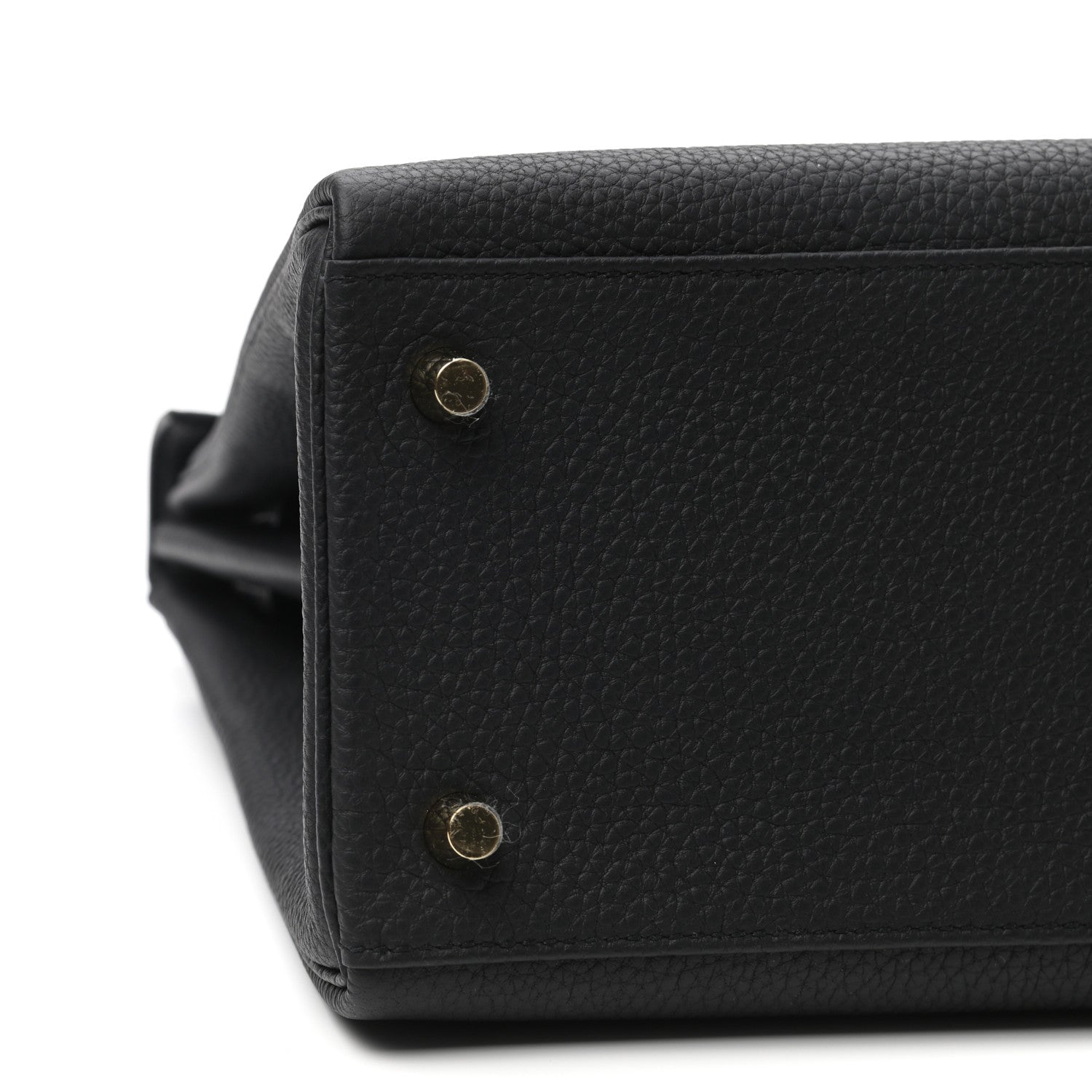 Hermes Togo Matte Porosus Crocodile Kelly Retourne Touch 28 Black 9 of 10